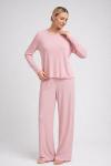 Ažuurse trikoo pidžaama MALLOW 5346/310 Giulia, v&auml;rv pink