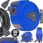 Automaatne elektrikaabli rulli pikendus 10m seinakinnitusega