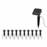 Tarmo p&auml;ikesepatareiga valguskett ogadega, 10 LED-tuld &ndash; stiilne v&auml;lisvalgustus