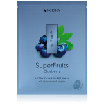 N&auml;omask KORIKA SuperFruits mustika detoksifitseeriv kangasmask 25 g k&otilde;igile nahat&uuml;&uuml;pidele