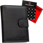 Meeste ehtsast nahast rahakott Peterson, must