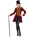 Naiste mantel "BURGUNDY PARADE COAT"