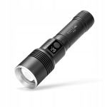 Taktikaline LED laetav taskulamp mt159 usb-c 5 režiimi