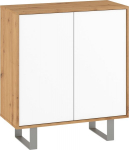 Kummut Meblocross King, 80x90x36 cm, pruun/valge