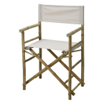 Bambusest režiss&ouml;&ouml;ri tool, valge, 41x60x48/90 cm