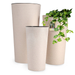 3 lillepoti komplekt sisemahutitega Kadax, naturaalses toonis, plastikust, 57 cm