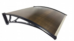 Uksekate Metal-gum, 120x80 cm, must/pruun