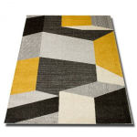 Moodne illusioon hall vaip Seta Hali Lara 200 x 290 cm kollane.