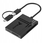 M&auml;lukaardilugeja 5in1 TF SD MS CF XD koos USB ja USB-C OTG 5 Gb/s, Atminties kortelių skaitytuvas 5in1 TF SD MS CF XD su USB ir USB-C OTG 5 Gb/s