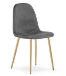 S&ouml;&ouml;gitool Leobert PADVA, tumehalli sametkattega, tammeimitatsiooniga jalad