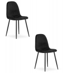 S&ouml;&ouml;gitool Leobert Padva must samet, moodne, komplekt 2-st