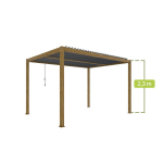 Pergola Mirpol Luxe 3x4m LED Liivakarva Alumiinium