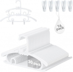 Reguleeritavad beebitraksid 16 klambriga, valged, 28,4-39,5 cm - 30 tk.