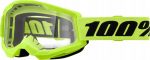 100% Strata 2 Goggles Neon Yellow l&auml;bipaistev - motokross/enduro