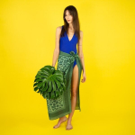 Rohelised naiste sallid "leopard Summer".