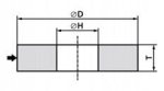 Lihvimisketas 250x20x76mm 46k valge, pehme