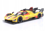 Miniatuurne s&otilde;iduk - BBURAGO - Ferrari 499P 3.0L Turbo V6 - Skaala 1/18 - 24H Le Mans 2024 - Kollane/ Punane/ Must