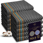 Luxtogo&reg; teer&auml;tikute komplekt, 100% puuvillased k&ouml;&ouml;gir&auml;tikud, ringselt kedratud eriti paksud 300 g/m&sup2; teer&auml;tikud 50 x 70 cm k&ouml;&ouml;gir&auml;tikud k&ouml;&ouml;ki, restorani (10 tk)