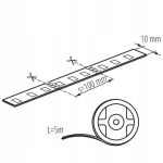 Kanlux Leds-b Rgb 5m Led riba, 36w, Ip54, v&auml;rviline