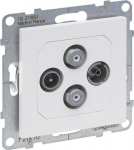 Legrand Suno Tv-r 2xsat tagumine pistikupesa, valge