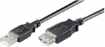 Usb 2.0 pikendus, must, 3m