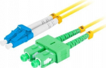 Fiiberoptiline kaabel Lc Sc Duplex Lszh G657a1 0,5 m kollane