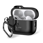 Tehniliselt kaitstud Slim Hook &uuml;mbris Apple Airpods Pro 1/2 jaoks, must