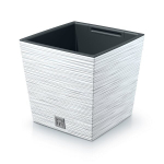 Valge plastikust 10l potikaas 24x24cm koos siset&uuml;kiga