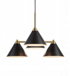 Markslojd Klint 4l 108076 mustast metallist rippvalgusti E14