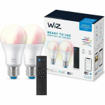 WiZ lambipirn, E27, RGBW, Wi-Fi, 806 lm, 2 lambipirni + kaugjuhtimispult