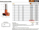 Cmt frees aukudele D=40mm, L=57,5mm, Z2, Rh