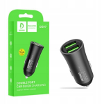 Denmen autolaadija 2xusb 2.4a must
