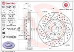 Brembo 09.c395.13 piduriketas Bmw 3 F30 F34 F31 F32 F36 F33 F80 F82 F83