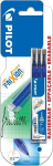 Pilot Frixion blue 0,5mm kustutuskummidega pliiatsit&auml;ited, 3 tk.