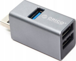 Orico Mini Usb-a 3.0 jaotur: 3x Usb (2x2.0 + 1x3.0), alumiinium, kaasaskantav