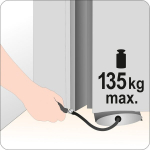 Pneumaatiline kinnituspadi, kandev&otilde;ime 135 kg