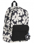 Oxfordi seljakott, 26 l, must, lillemustriga