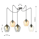 Ripplamp Emibig Level 5 Bl Mix, 5x E27