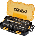 Dewalt 34-osaline pesa ja pistikupesa komplekt 1/4" 3/8"