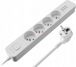Pikendusjuhe 3 Usb-ga, l&uuml;liti, 1,5 m, valge
