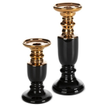 Dekoratiivtaldrik &ndash; C/LARI/1/ŚWI/02 &ndash; kivikeraamika, 9x17 cm, kuldsed aktsendid