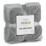 Pleed Eurofirany TEDY 150x200 cm hall, kahepoolselt kasutatav, pehme pl&uuml;&uuml;s