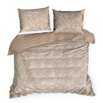 Voodipesukomplekt POS/ST SPRING/81 pruun lilleline 140x200 cm + 70x80 cm lukuga