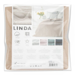 Pleed Eurofirany LINDA 200x220 liivakarva puuvillane, v&auml;ga pehme, kahekordne