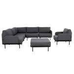 Aiam&ouml;&ouml;blikomplekt &bdquo;Patio Pyrit D053-16EB&ldquo; 7-kohaline, hall, pol&uuml;ester