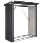 K&uuml;ttepuude varjualune, 150x66.5x150 cm, tumehall, teras