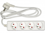 Pikendusjuhe maandusega elektrit&ouml;&ouml;riistadele ja seadmetele 1.5m 3x1.5mm&sup2; 4 pistikupesa 72501 VOREL