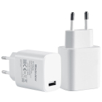Blackview 18W USB-C kiirlaadija SHARK 9/WAVE 8/FLAT 2/BV6200 Pro/BV4800/BV5300 Plus - Valge