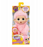 Interaktiivne m&auml;nguasi Little Live Pets My Baby Monkey Minis Luna Lemon roosa