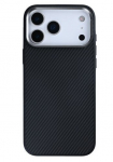 Rixus Mag Carbon With MagSafe Telefoni&uuml;mbris Apple iPhone 17 Pro Max Titanium Black